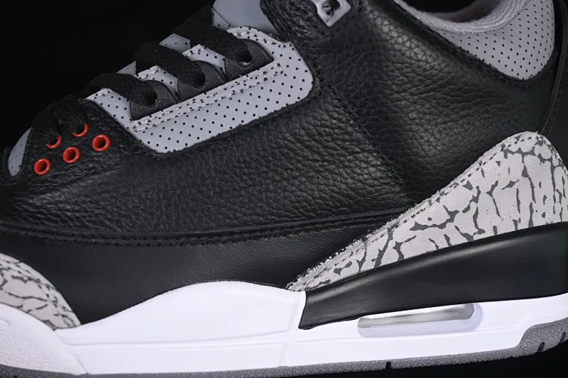 All categories Air Jordan Jordan series basketball shoes Air Jordan 3 TG version Air Jordan 3 "Black Cement" AJ3 Jordan 3 first year black cement DN3707-010